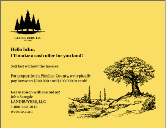Real Estate Investment Postcard