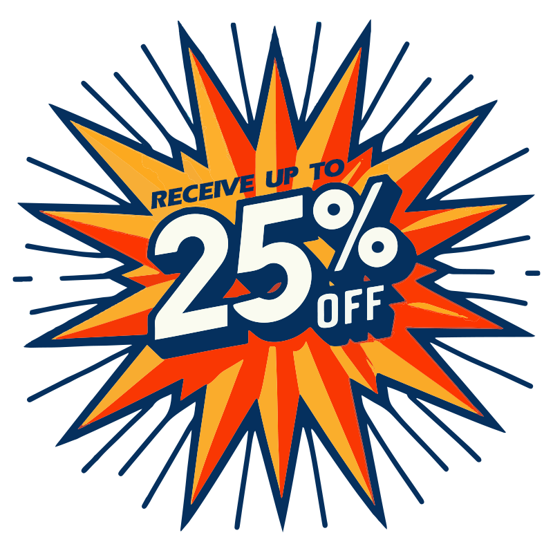 Save big with our Current Special.