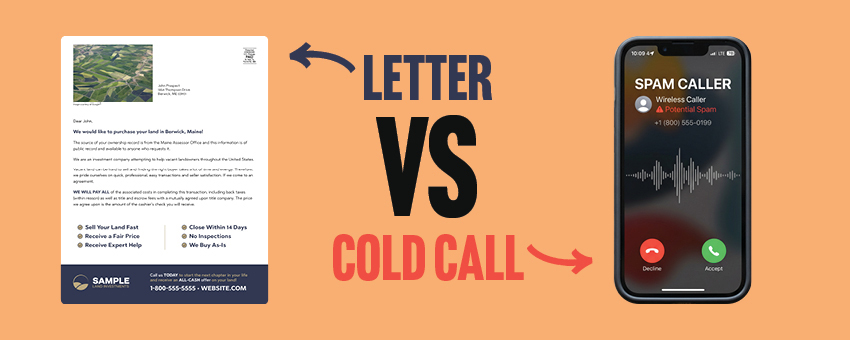 Direct Mail Vs. Cold Calling for Land Investors