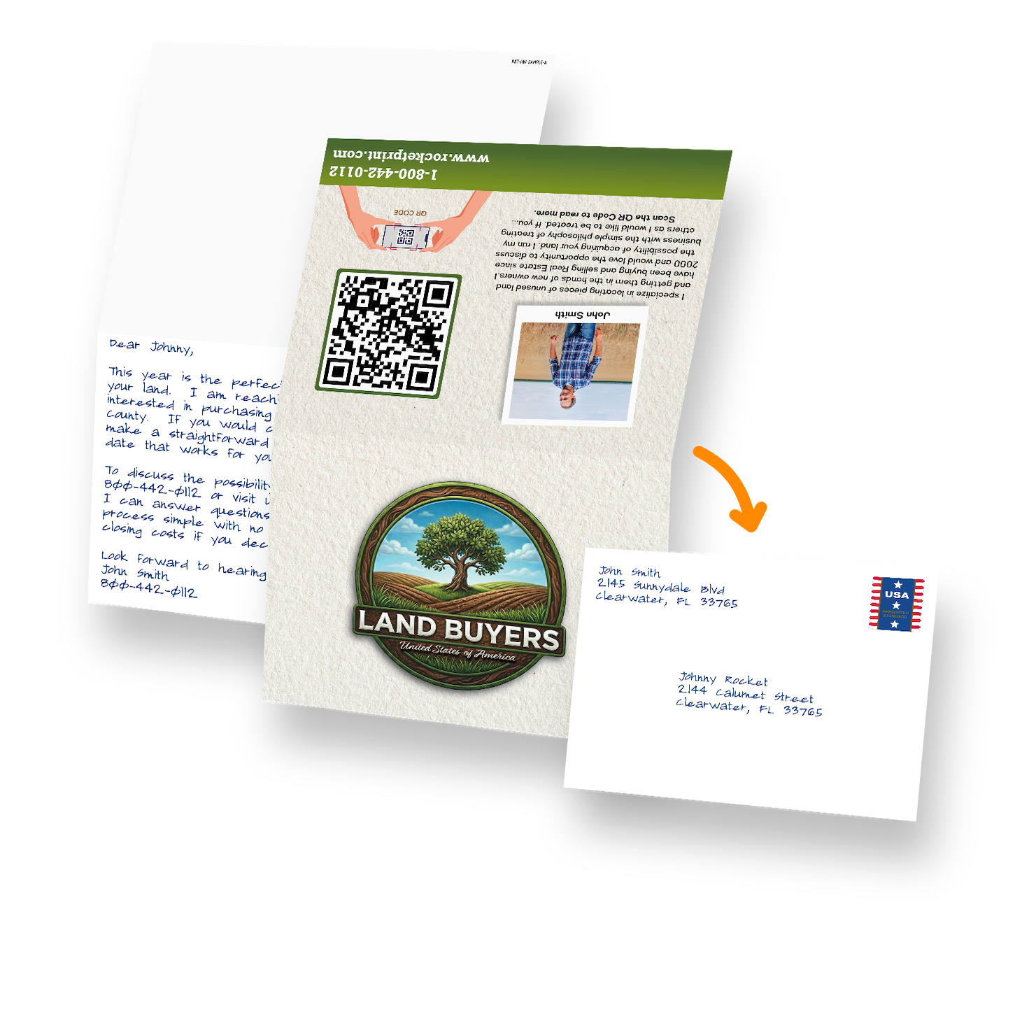 Handwritten Folded Cards & Envelopes