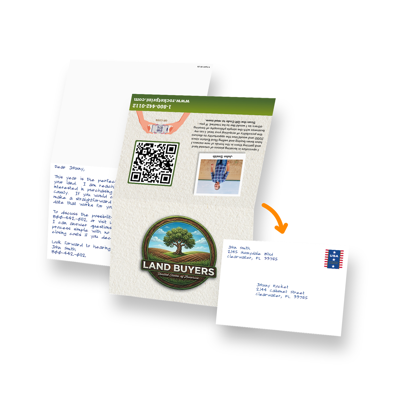 Handwritten Folded Cards & Envelopes