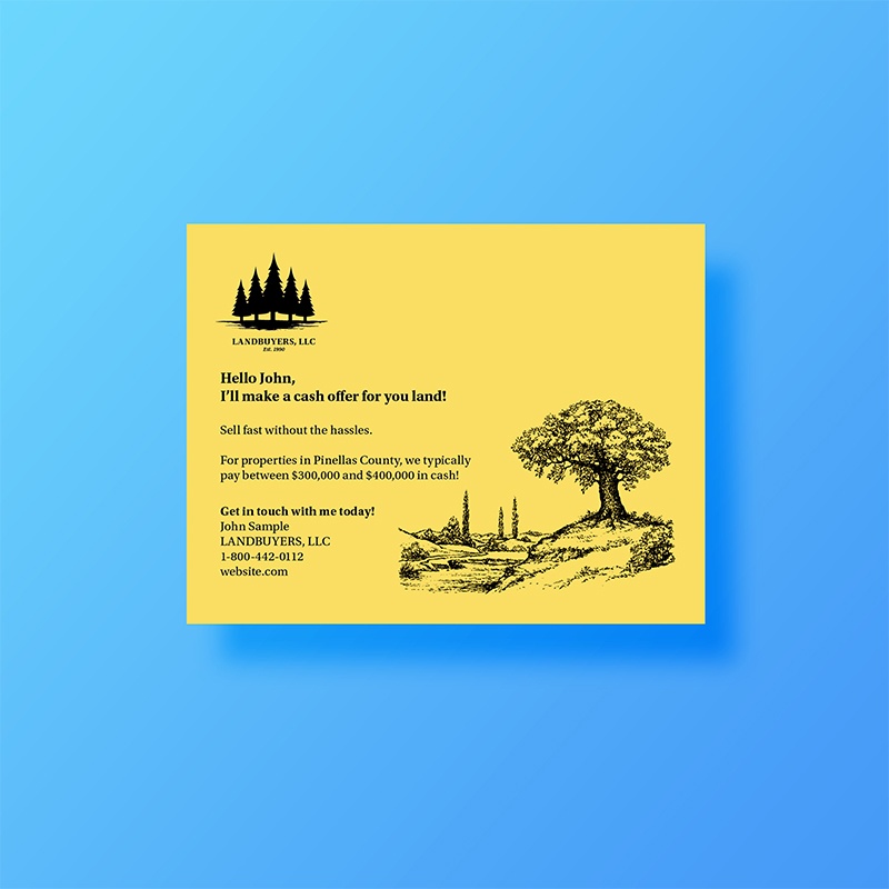 Direct Mail Postcards for Land Investors