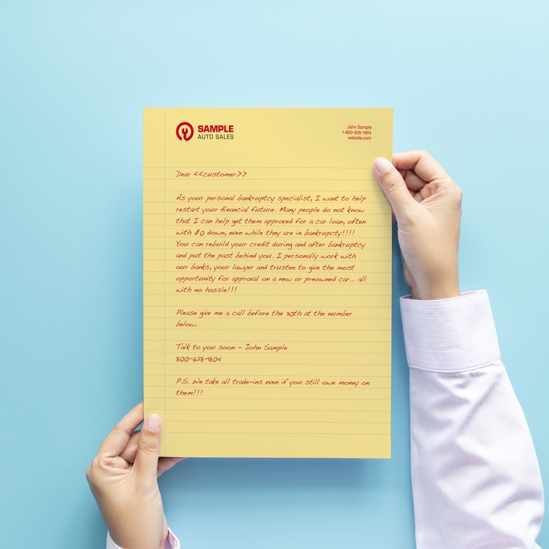 Yellow Real Estate Marketing Letters