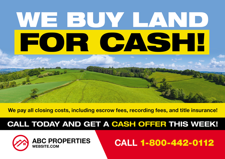 Land Investor Postcard